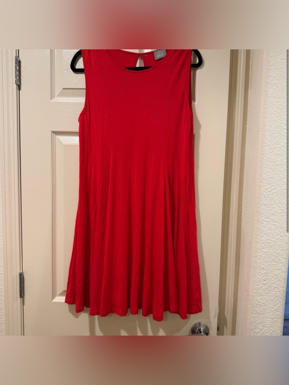 Dual Nature Red Sleeveless A-Line Dress Size L NWT